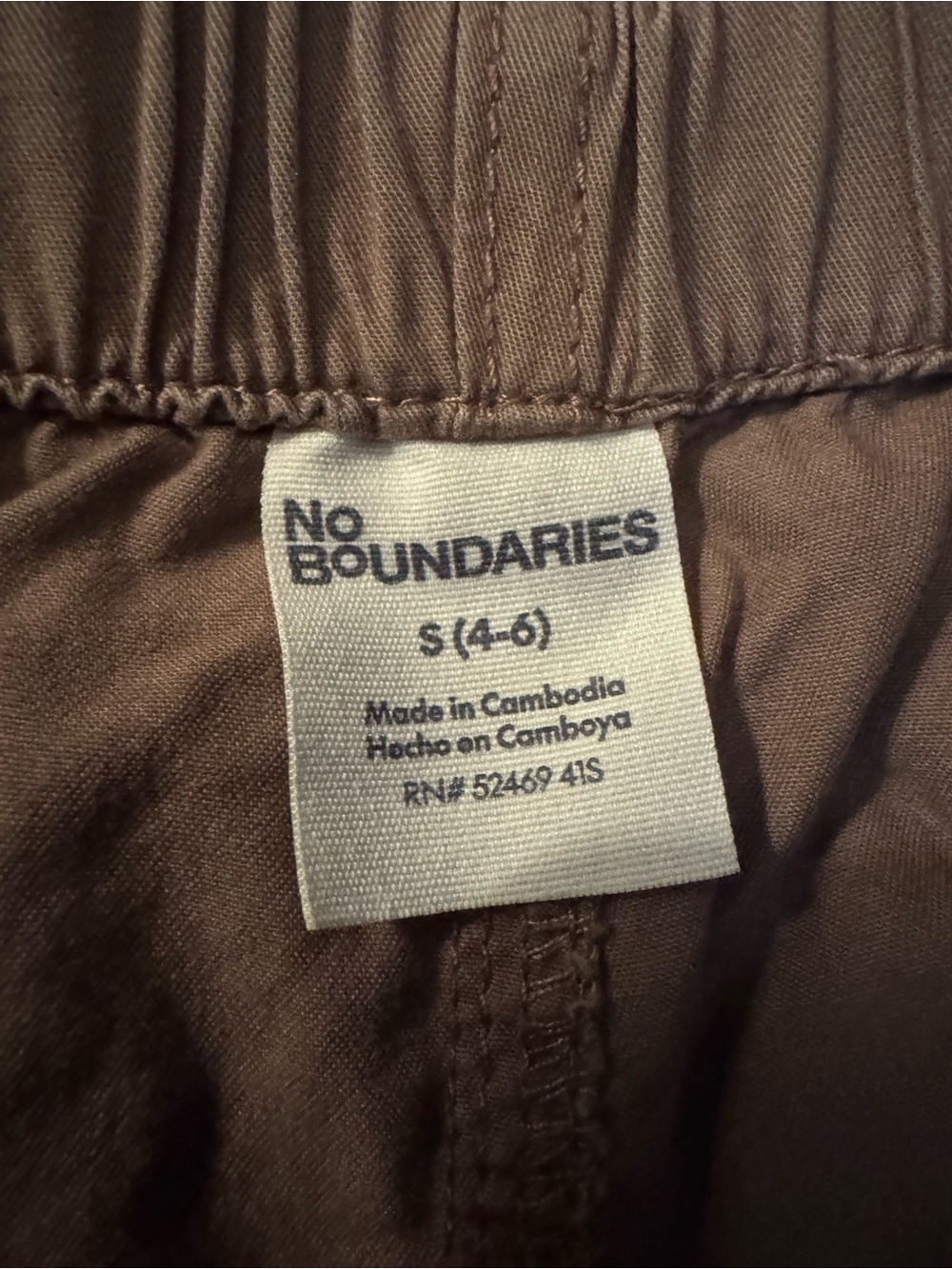 No Boundaries Women's Zip-Hem Track Pants - Taupe - Picture 6 of 7